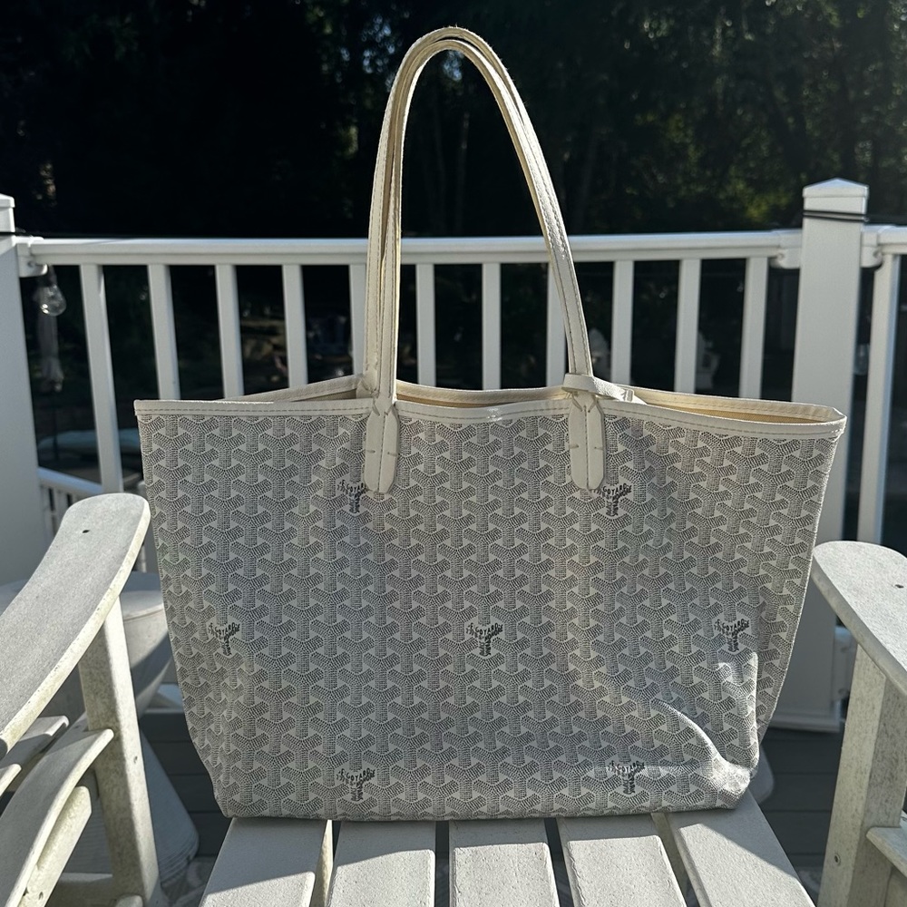 White Leather Tote